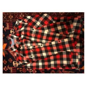 Woolrich men’s wool button up, plaid